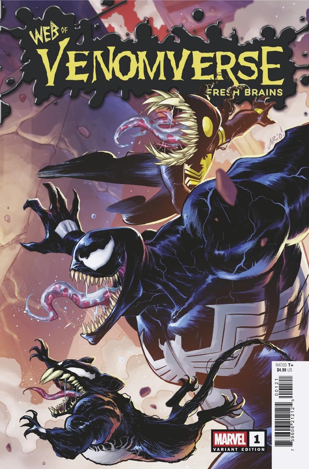 Web Of Venomverse: Fresh Brains 1 Ario Anindito Connecting Variant - The Fourth Place