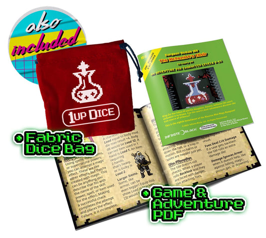 1UP-Dice Elixirior Vitality polyhedral set - The Fourth Place
