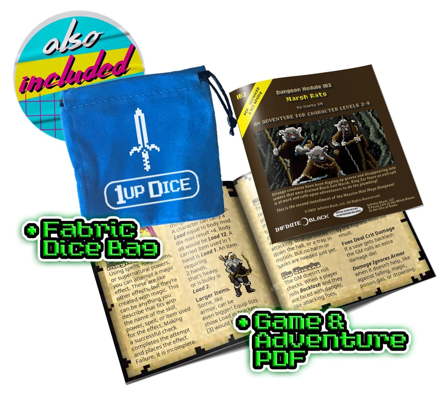 1UP-Dice Mythical Sword polyhedral set - The Fourth Place