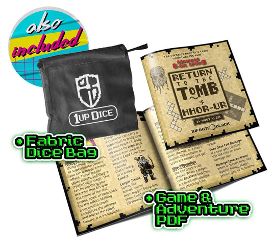 1UP-Dice Radiant Silver Shield polyhedral set - The Fourth Place