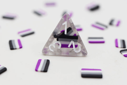 Asexual Flag RPG Dice Set - The Fourth Place