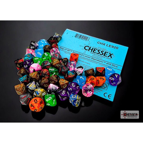 Bag of 50 Assorted loose Mini-Polyhedral d10s (3rd release) - The Fourth Place