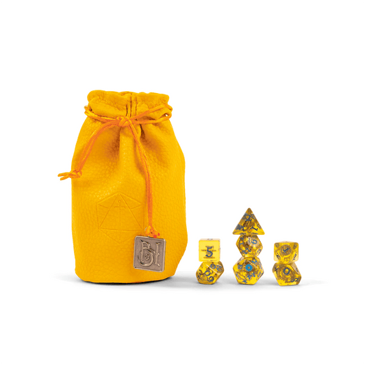 Bells Hells Dice Set: Fresh Cut Grass (Yellow/Gold/Blue) - The Fourth Place
