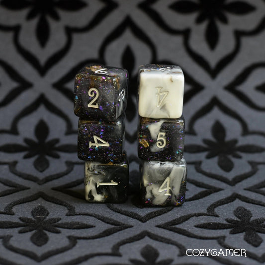 Black Fog - 8 Dice Set - The Fourth Place