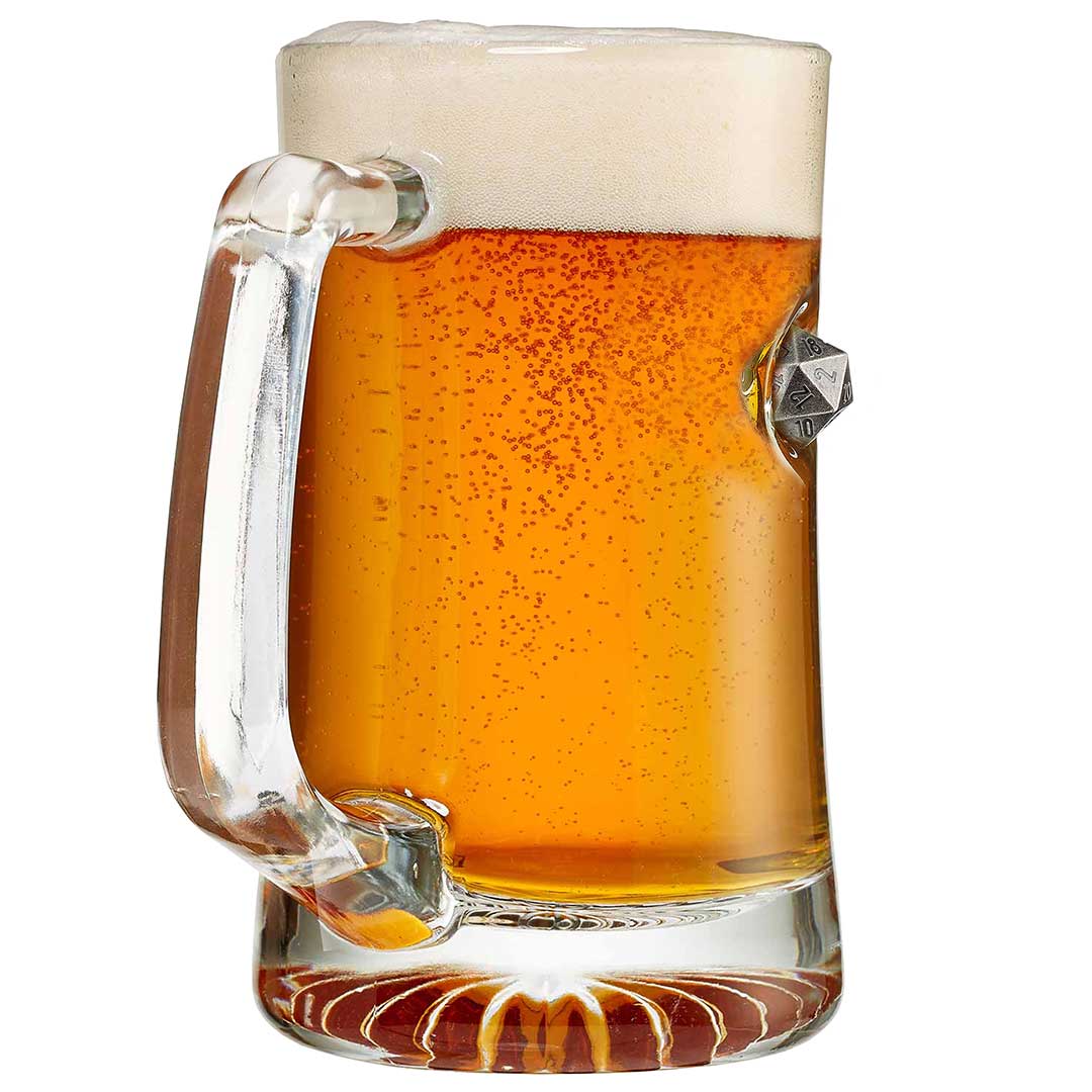 D20 Glass Mug (24 oz) - The Fourth Place