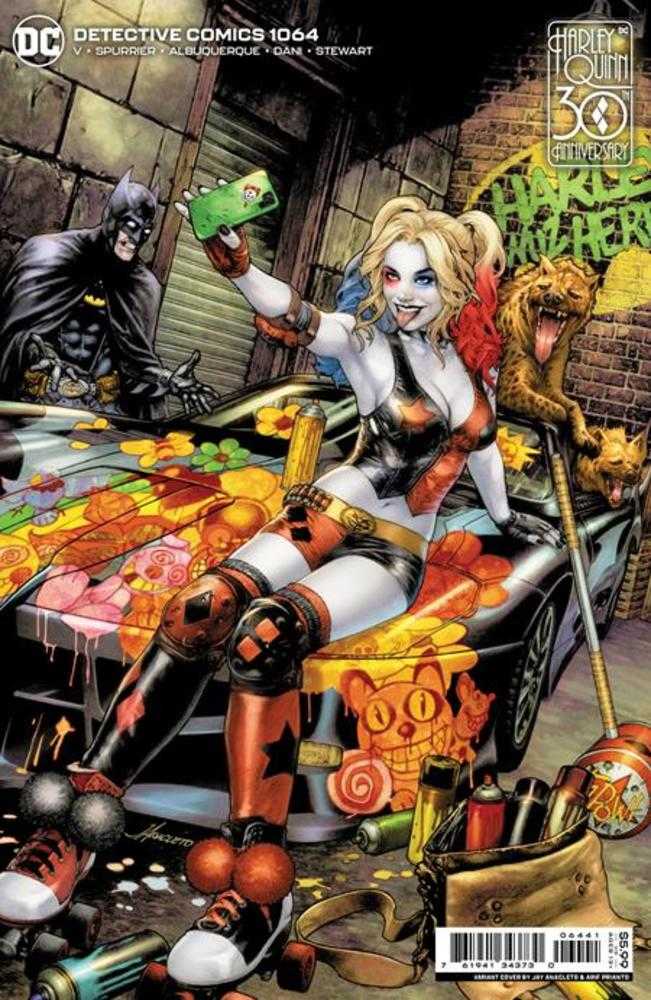 Detective Comics #1064 Cover C Jay Anacleto Harley Quinn 30th Anniversary Card Stock Variant - The Fourth Place