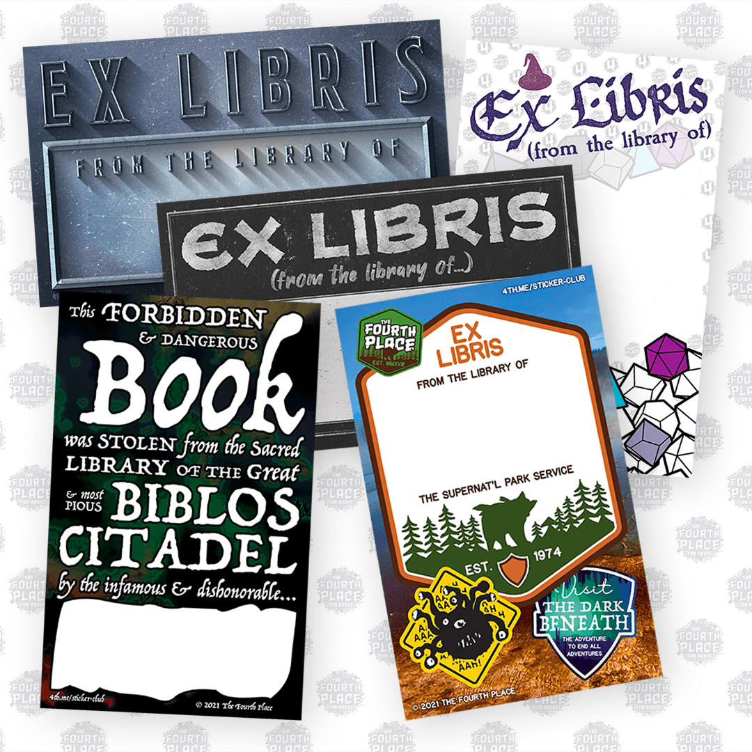 Ex Libris Nameplates - Stickers for Books & Games – The Fourth Place