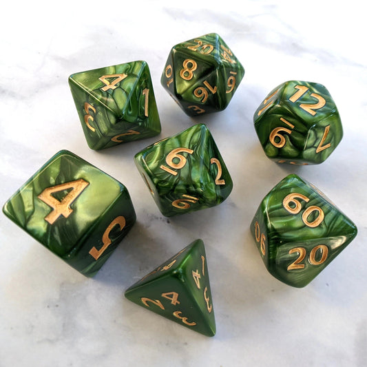 Gaint Archer's Dice Set - 7 Piece Set - The Fourth Place