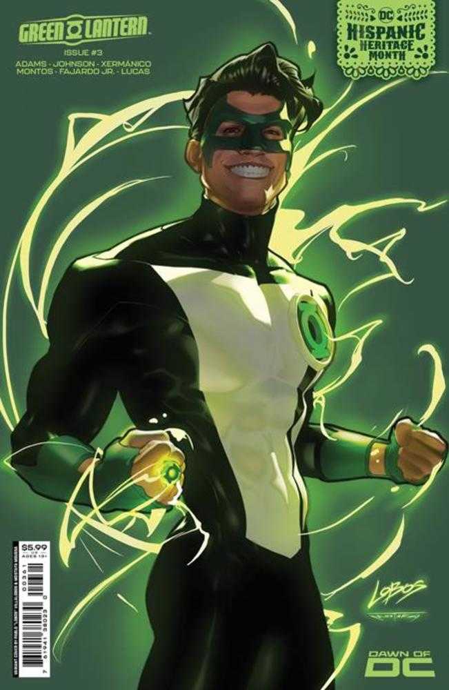 Green Lantern #3 Cover D Pablo Villalobos Hispanic Heritage Month Card Stock Variant - The Fourth Place