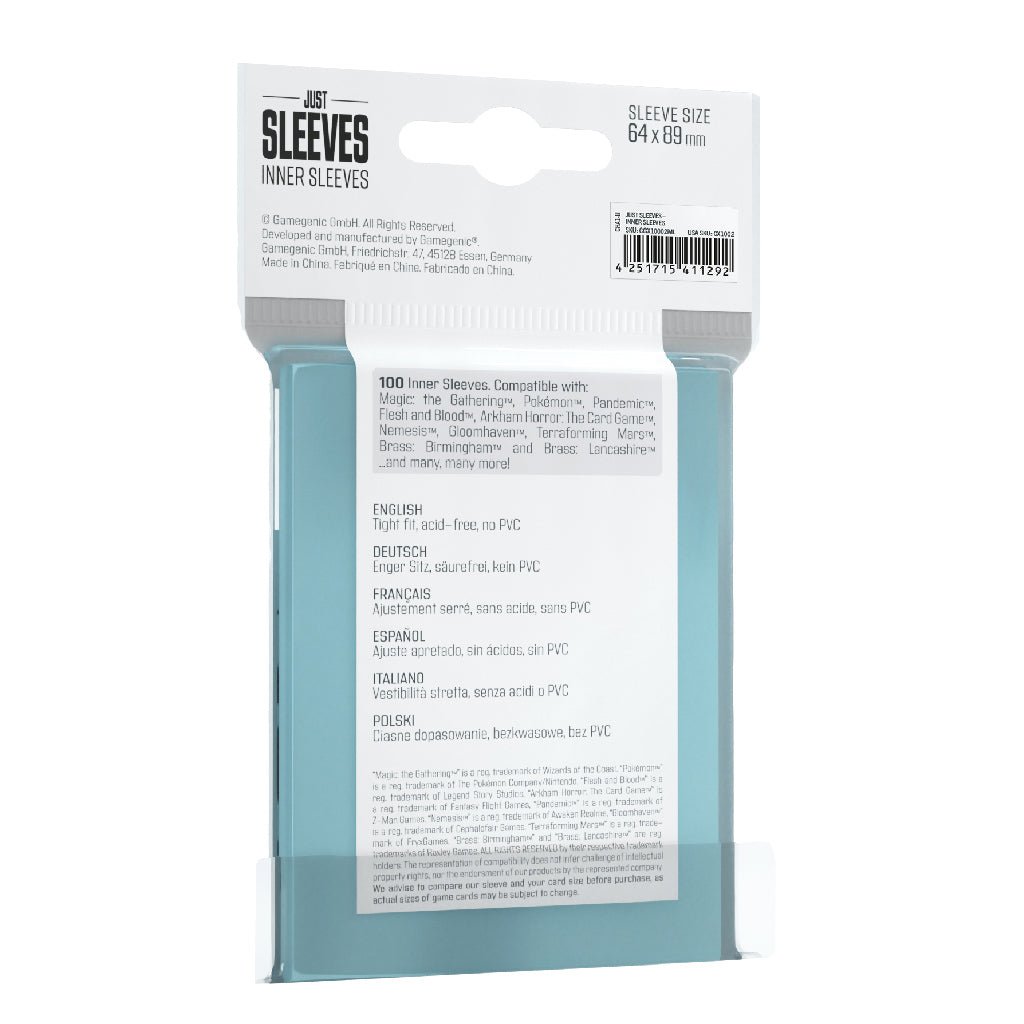 Just Sleeves - Inner Sleeves (100) - The Fourth Place