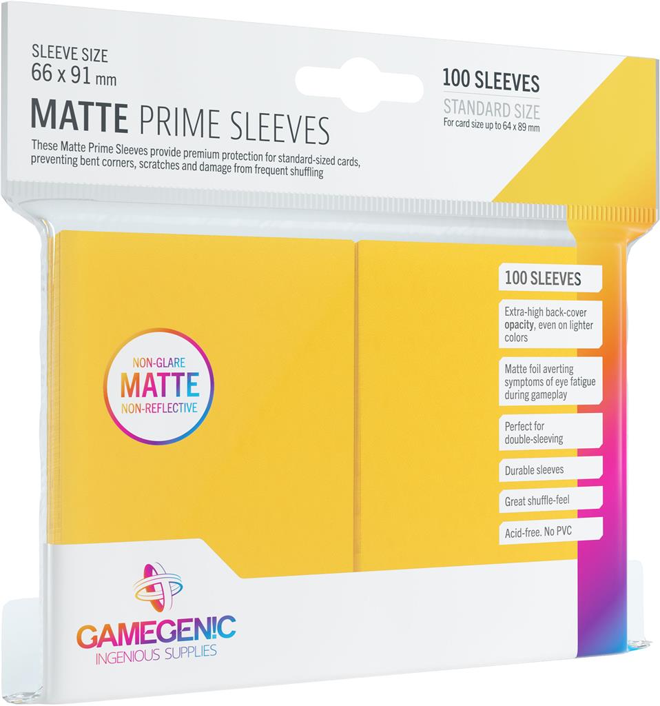 Matte PRIME Sleeves: Yellow - The Fourth Place