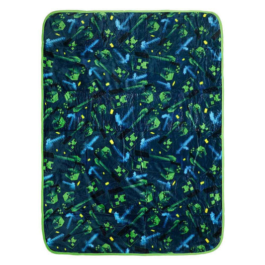 Minecraft Creeper Fleece Throw Blanket - The Fourth Place