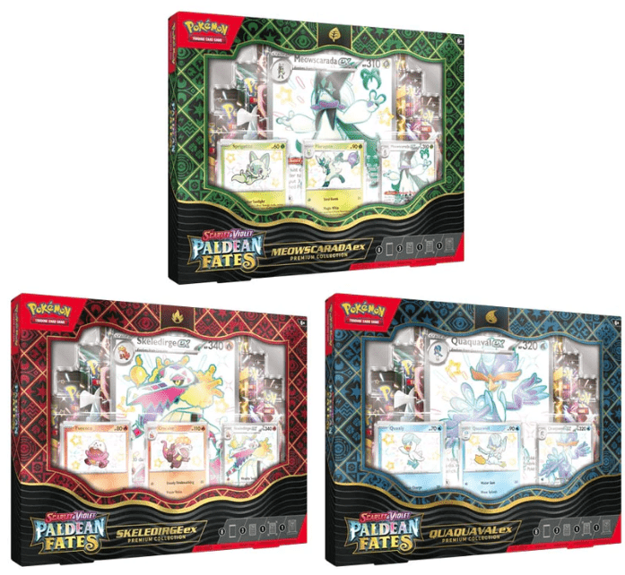 Pre-Ordered Pokemon TCG: Scarlet & Violet 4.5 Paldean Fates- Pokémon ex Premium Collection Box(1 of 3) - The Fourth Place