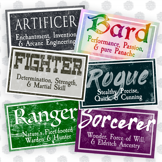 RPG Class Stickers (Vol. 1) - The Fourth Place