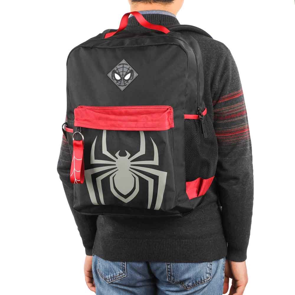 Spider-Man Miles Morales Reflective Print Laptop Backpack - The Fourth Place