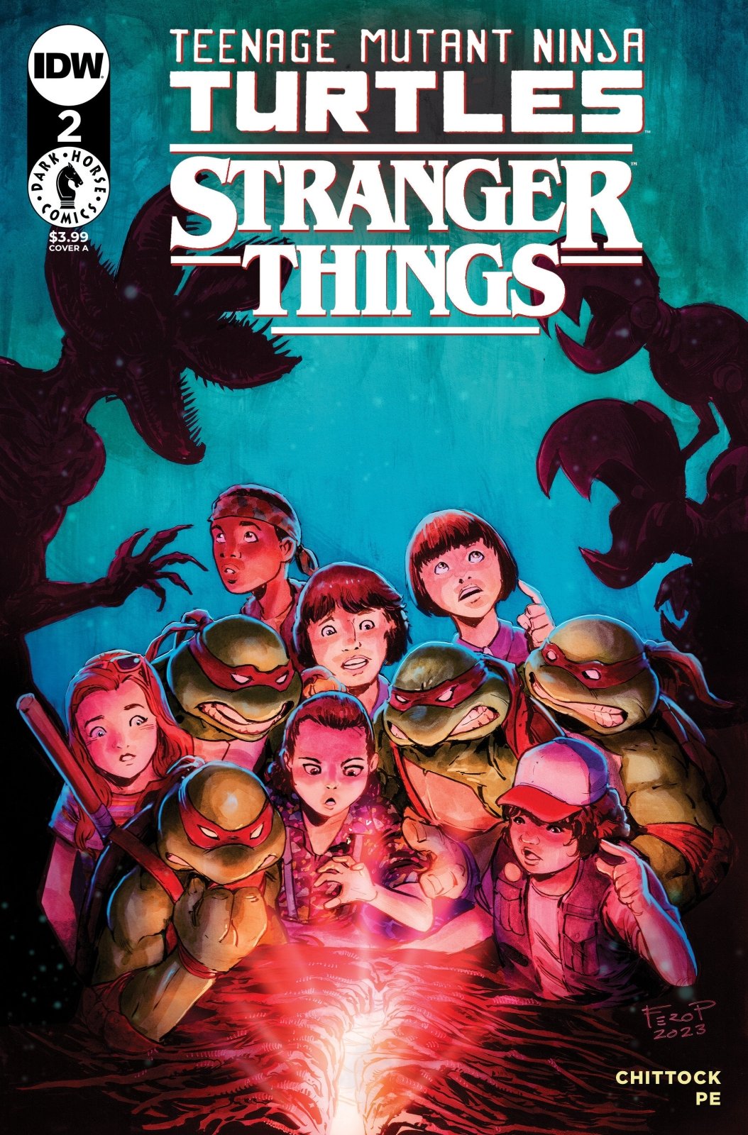 Teenage Mutant Ninja Turtles X Stranger Things #2 Cover A (Pe) - The Fourth Place
