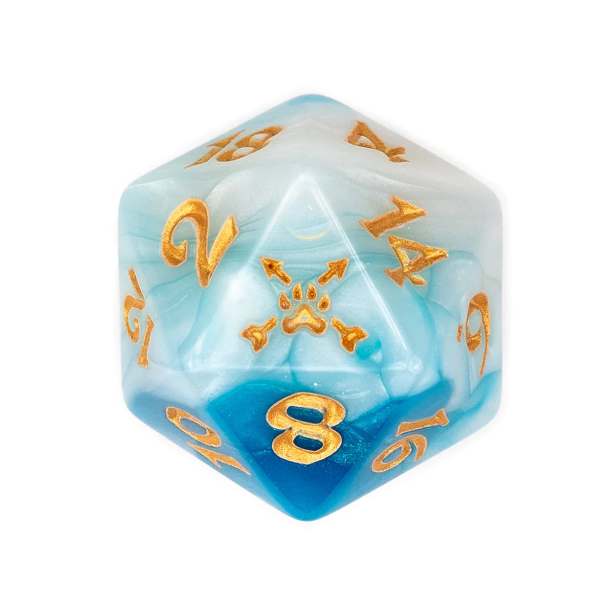 Vox Machina Dice Set: Vex'ahlia (White/Blue) - The Fourth Place