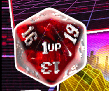 1UP Dice Single D20 - The Fourth Place