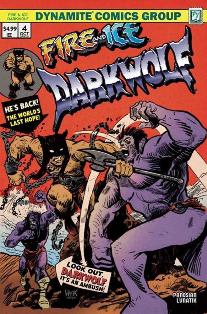 Fire And Ice Darkwolf #4 Cover K Robert Hack Variant