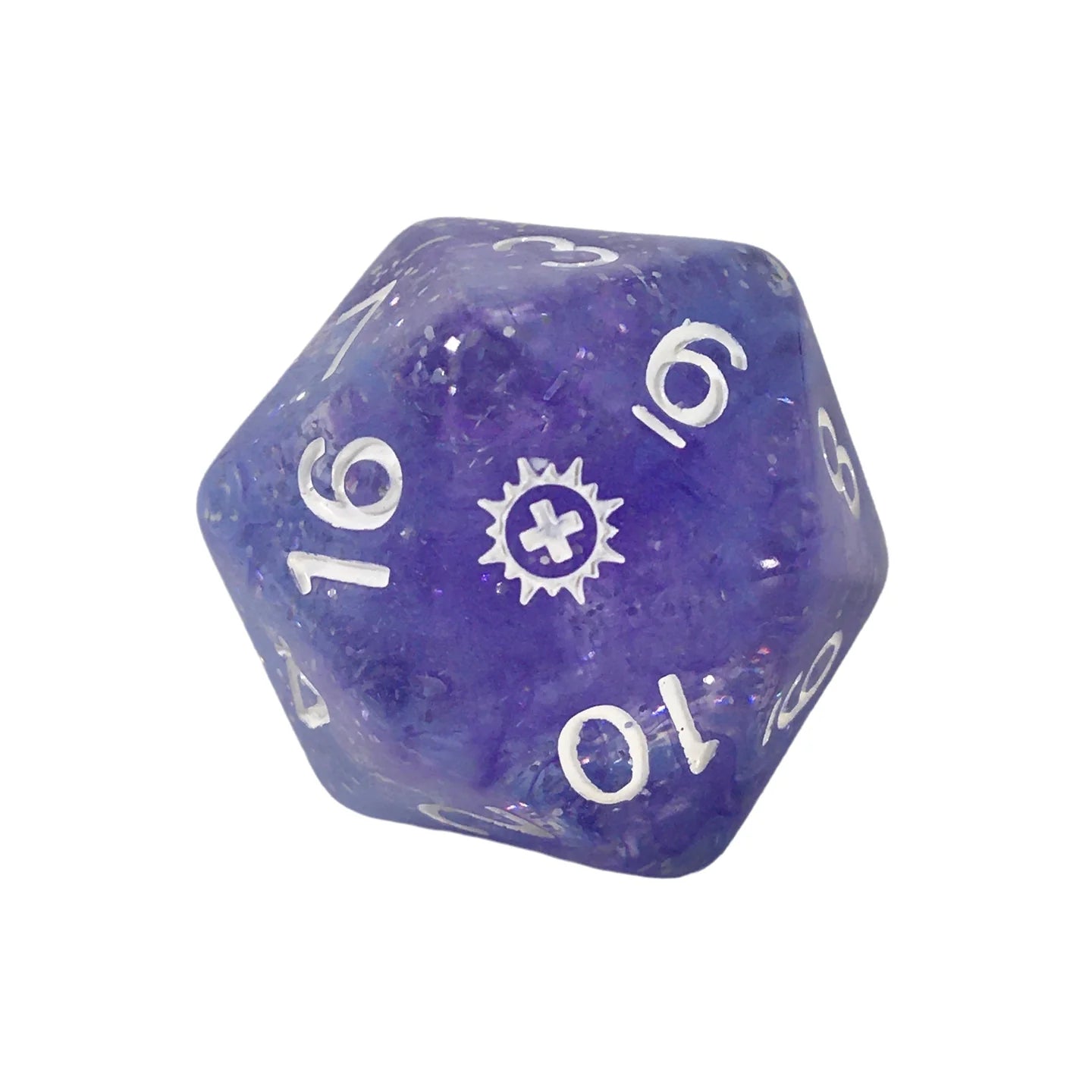 29mm XL d20 dice: Diff. Cleric's Divinity w/ symbol - The Fourth Place