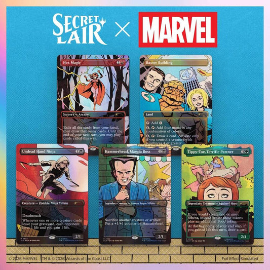 Spinner Rack Specials - Traditional Foil Edition - Secret Lair x Marvel