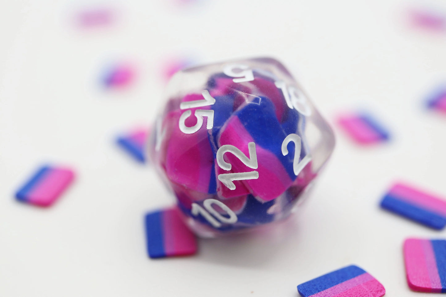 Bisexual Flag RPG Dice Set