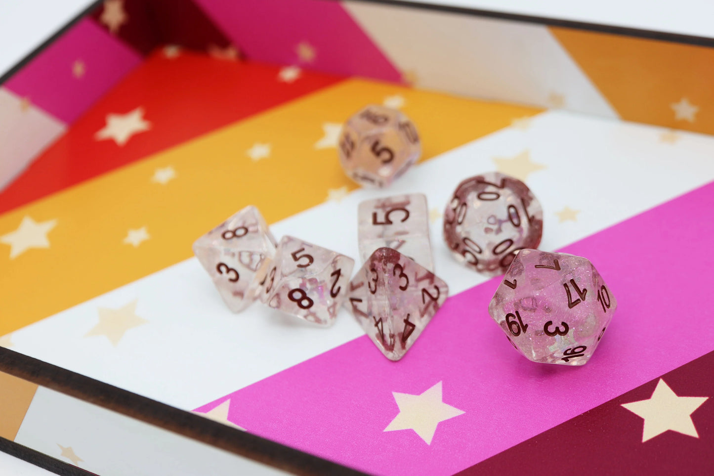 Chromatic Pride Dice Tray - Lesbian