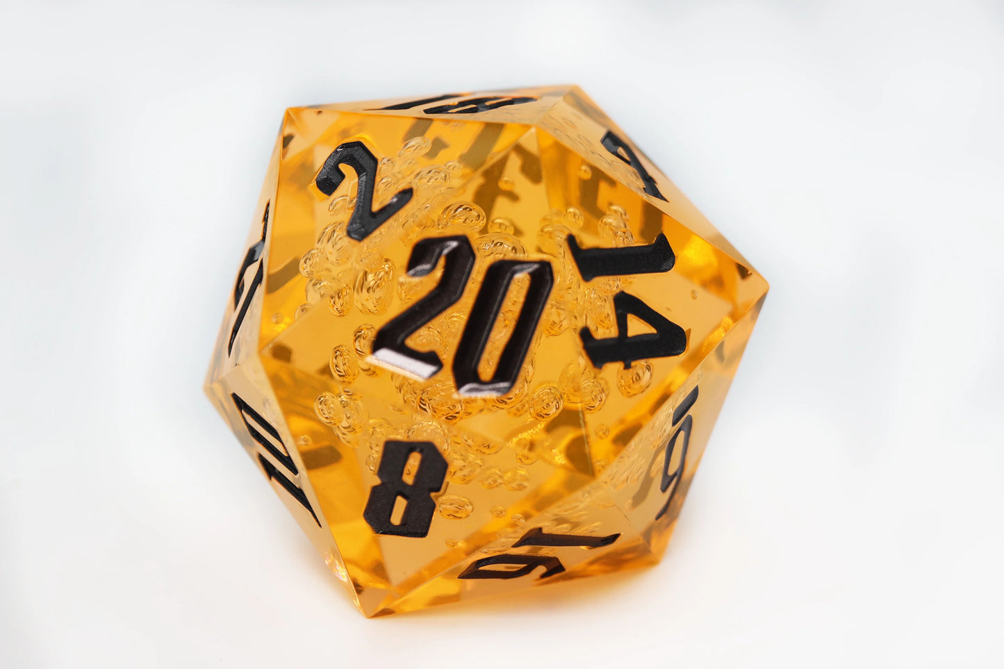 TITAN D20 - SHARP EDGE ORANGE BUBBLES