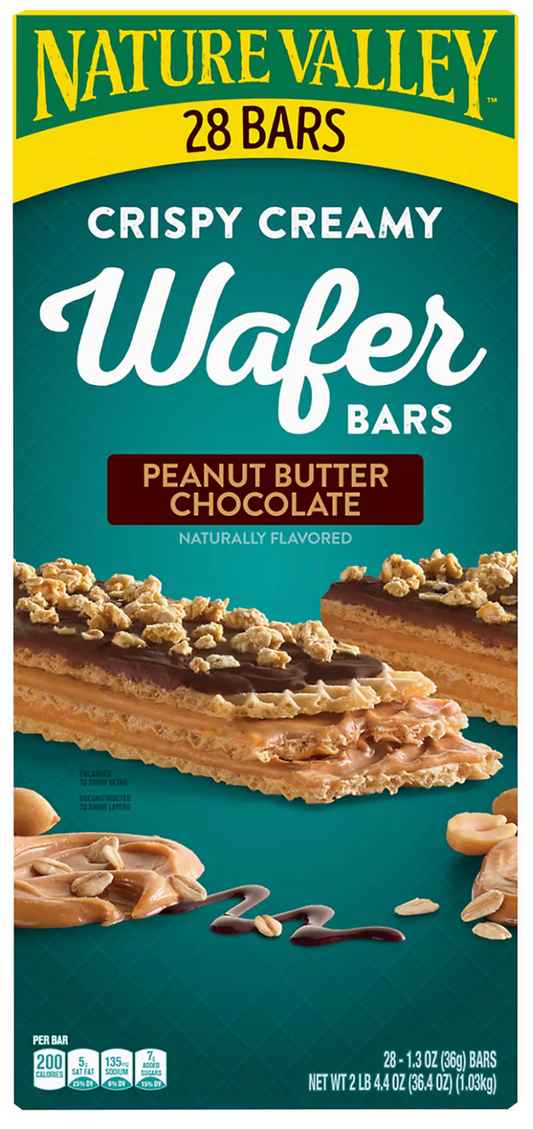 Nature Valley Crispy Wafer Bar, Peanut Butter Chocolate
