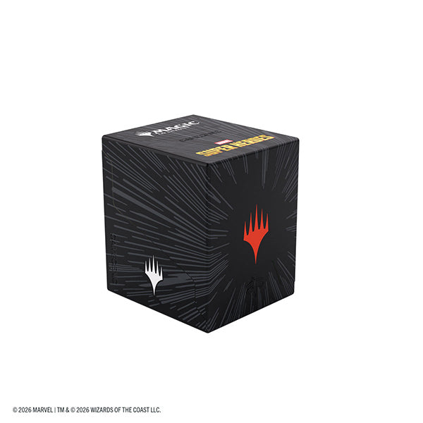 Bastion 100+ XL Deck Box- Marvel Super Heroes- Comic Burst Black