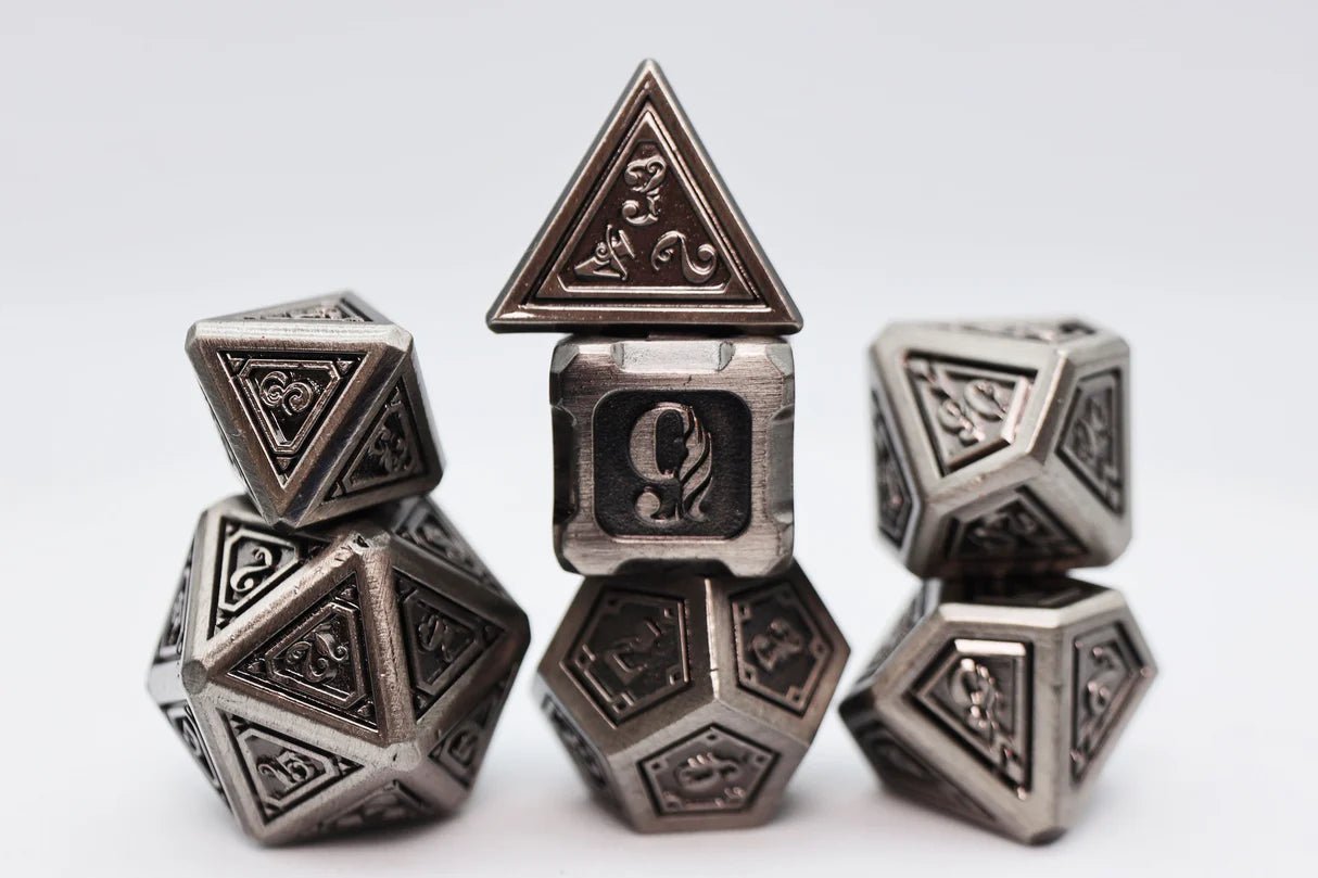Alchemist Metals: Iron - Metal RPG Dice Set - The Fourth Place