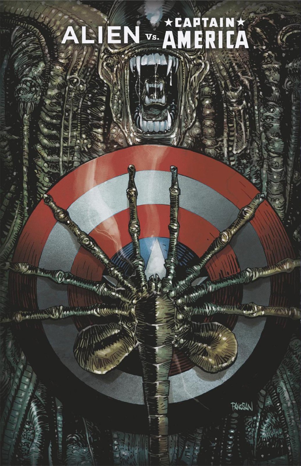 Alien vs. Captain America 1 Dan Panosian Foil Variant - The Fourth Place