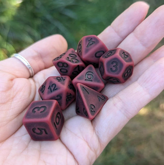 Ancient Blood - 7 Dice Set - The Fourth Place