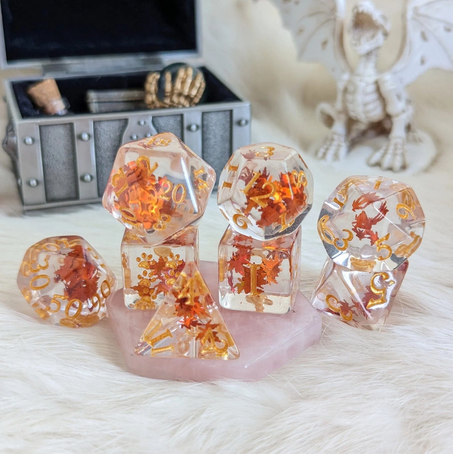 Autumn Leaf - 8-Dice Set