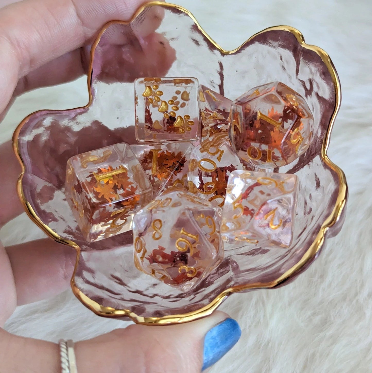 Autumn Leaf - 8-Dice Set