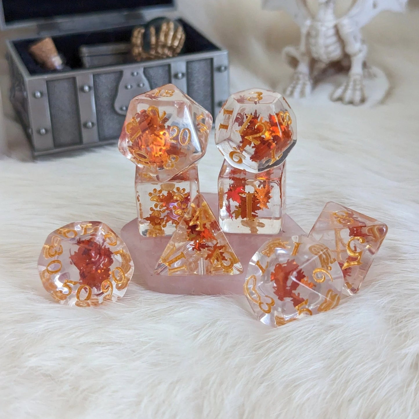 Autumn Leaf - 8-Dice Set