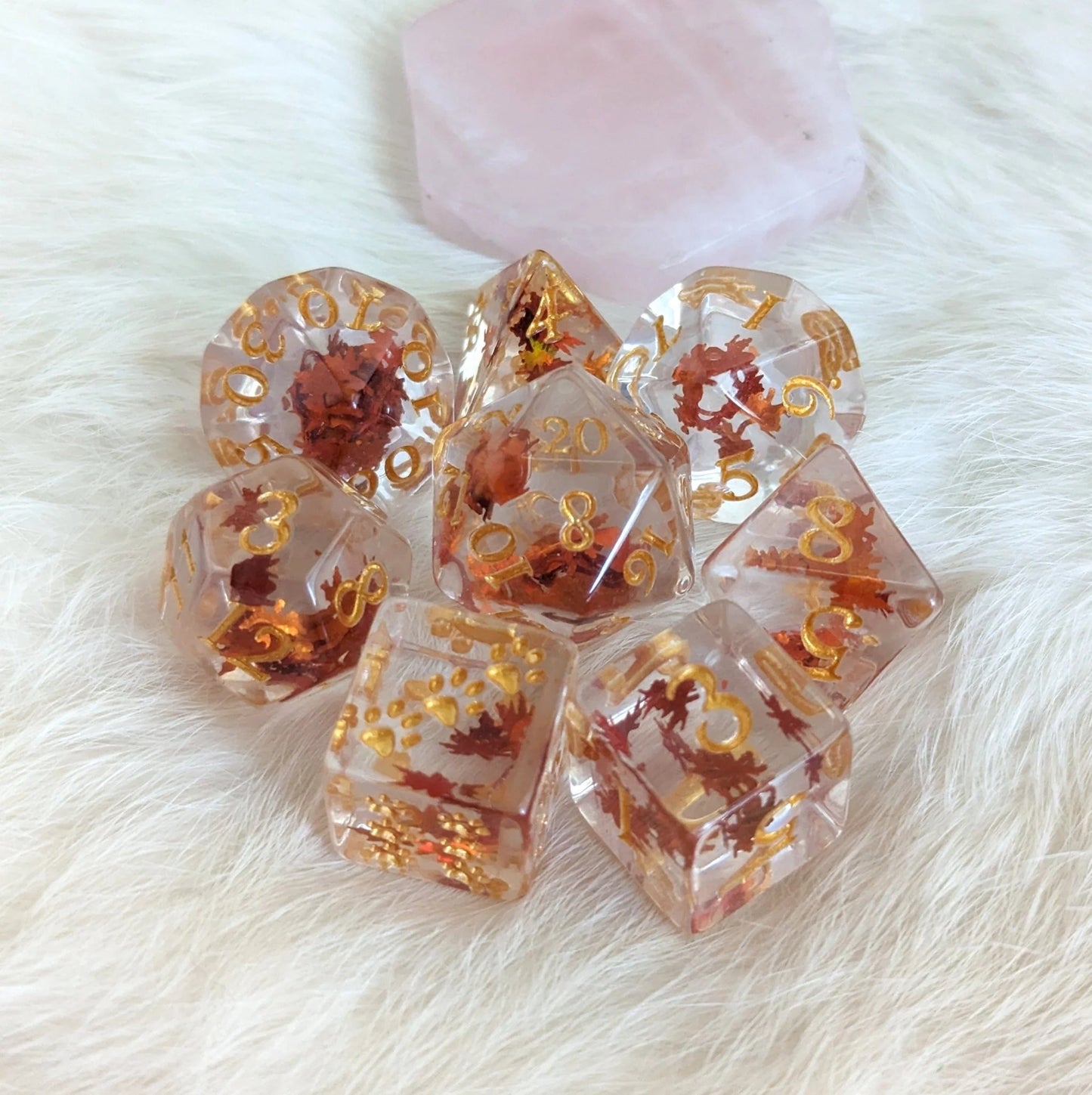 Autumn Leaf - 8-Dice Set