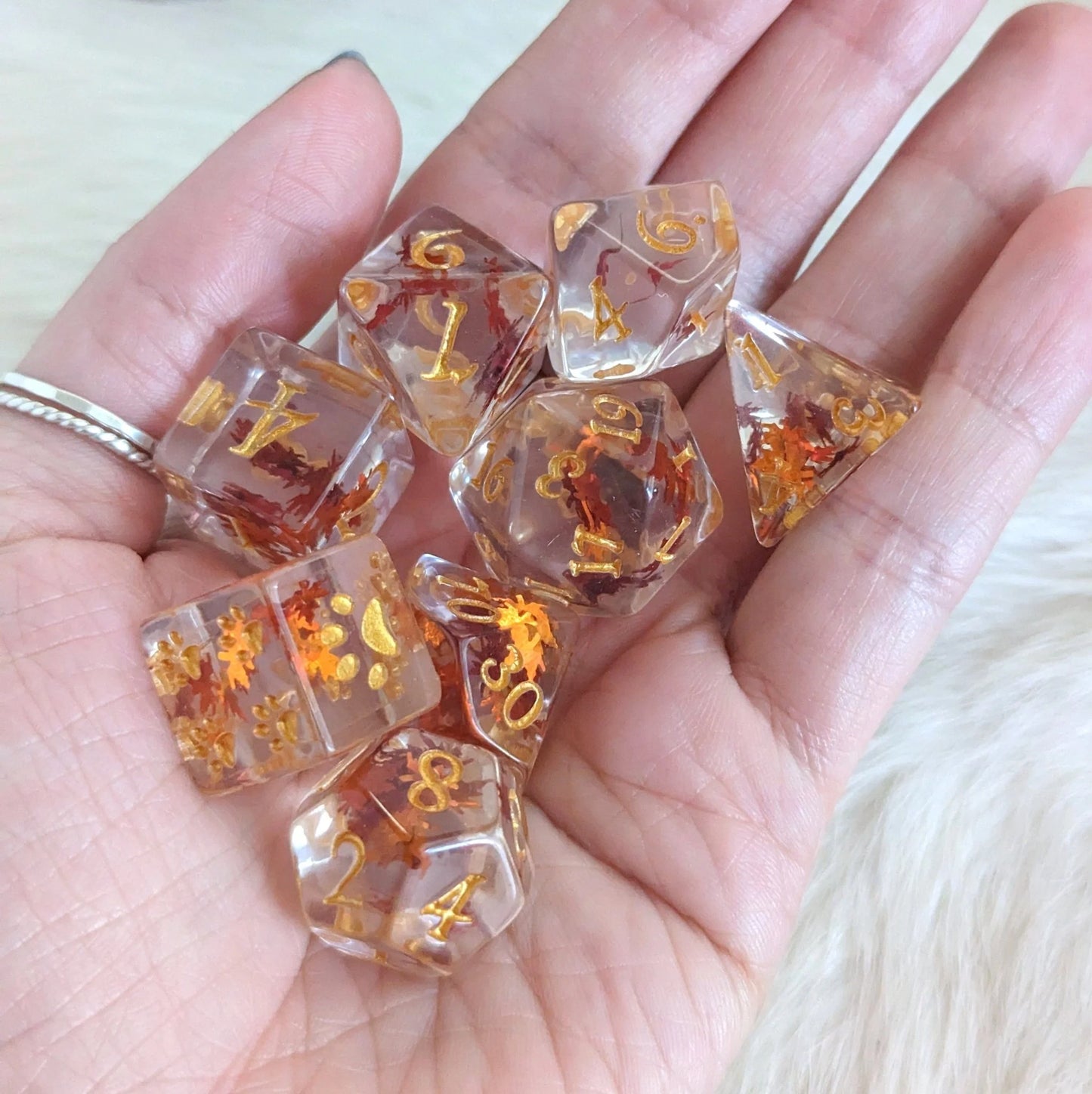 Autumn Leaf - 8-Dice Set