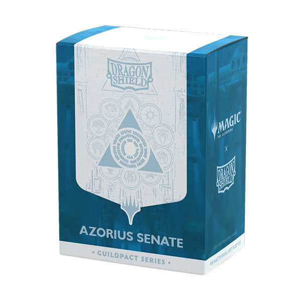 Dragon Shield Sleeves: Dual Matte 'Guildpact Series- 'Azorious Senate' (100 ct.)