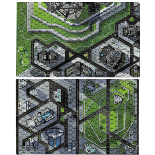 BattleTech Battle Mat: City - Business District / HPG Engineering - The Fourth Place