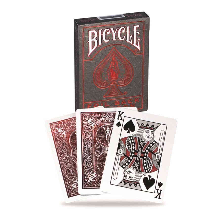 Bicycle Playing Cards: Metalluxe Red (Foil Back Crimson) - The Fourth Place