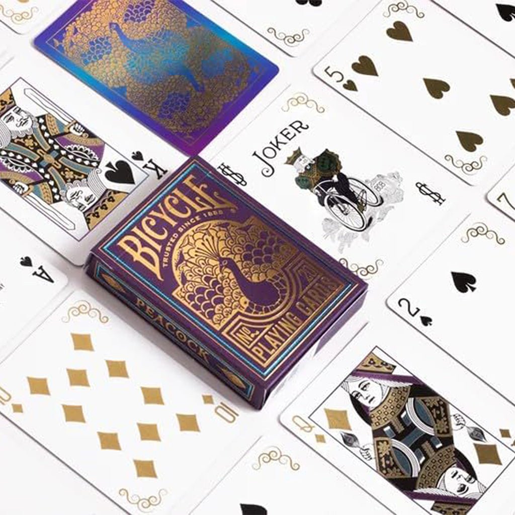 Bicycle Playing Cards: Purple Peacock (Gold Foil) - The Fourth Place
