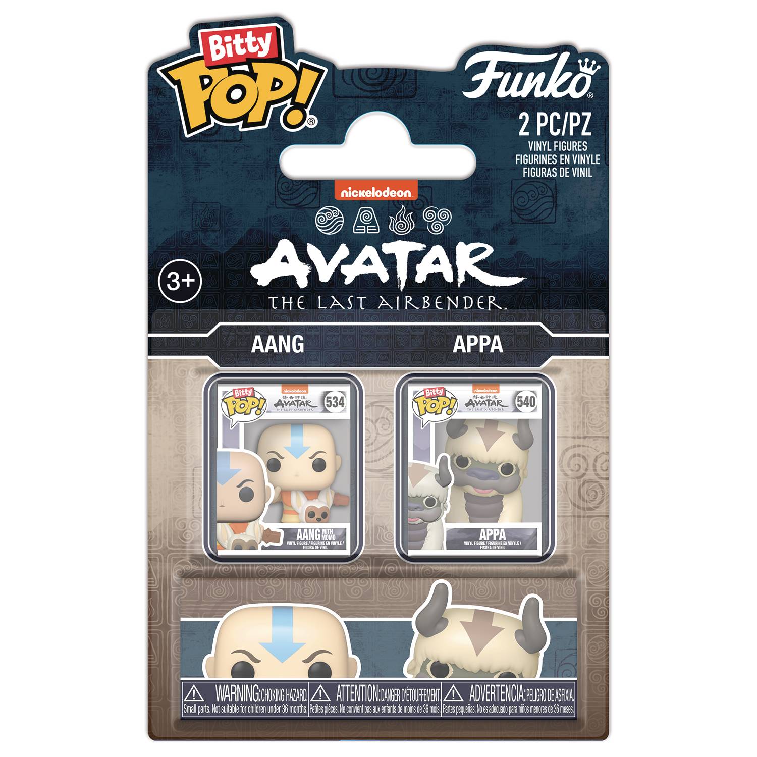 Bitty Pop Atla 2 Pk Aang & Appa Figure - The Fourth Place