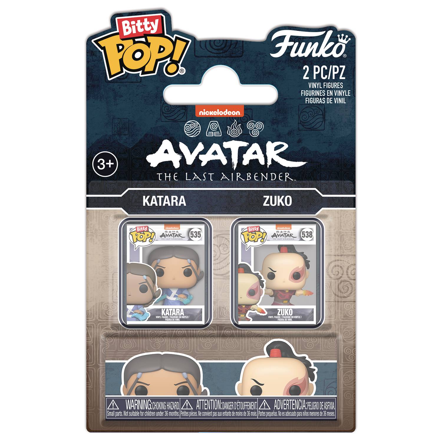 Bitty Pop Atla 2 Pk Katara & Zuko Figure - The Fourth Place