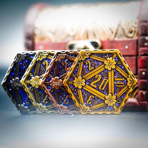 Sparkling Copper D20 Coin - Fennek & Finch