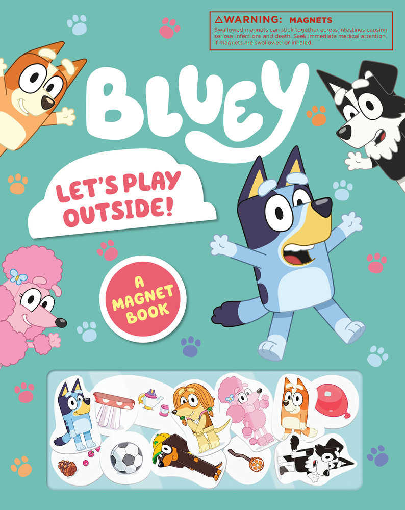 Bluey: Let'S Play Outside!: A Magnet Book - The Fourth Place