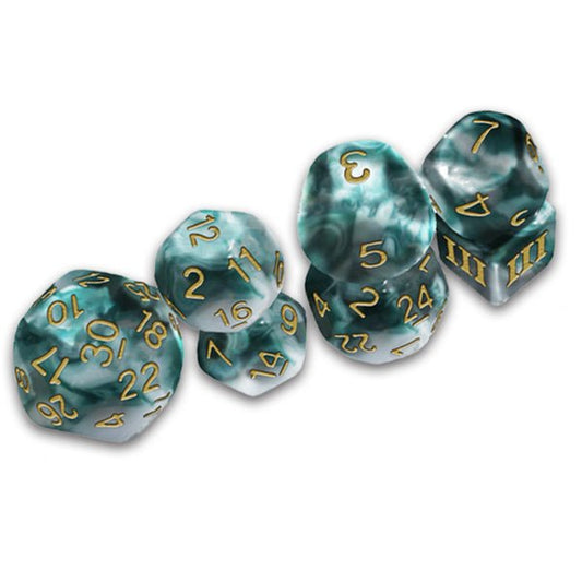 Caverns of Thracia Smoky Sacrifice Dice Set, DCC Funky 7 - The Fourth Place