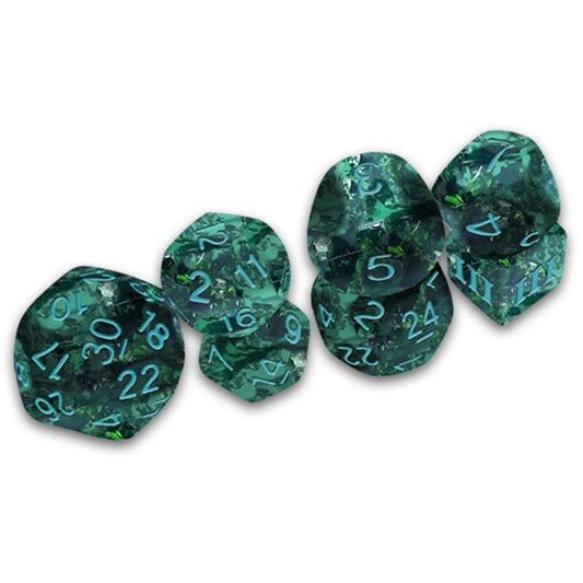 Caverns of Thracia Verdigris Grecian Vase Dice, DCC Funky 7. - The Fourth Place