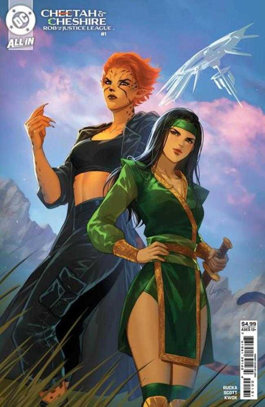 Cheetah And Cheshire Rob The Justice League 1 (Of 6) Cover C Lesley Leirix Li Card Stock Variant - The Fourth Place