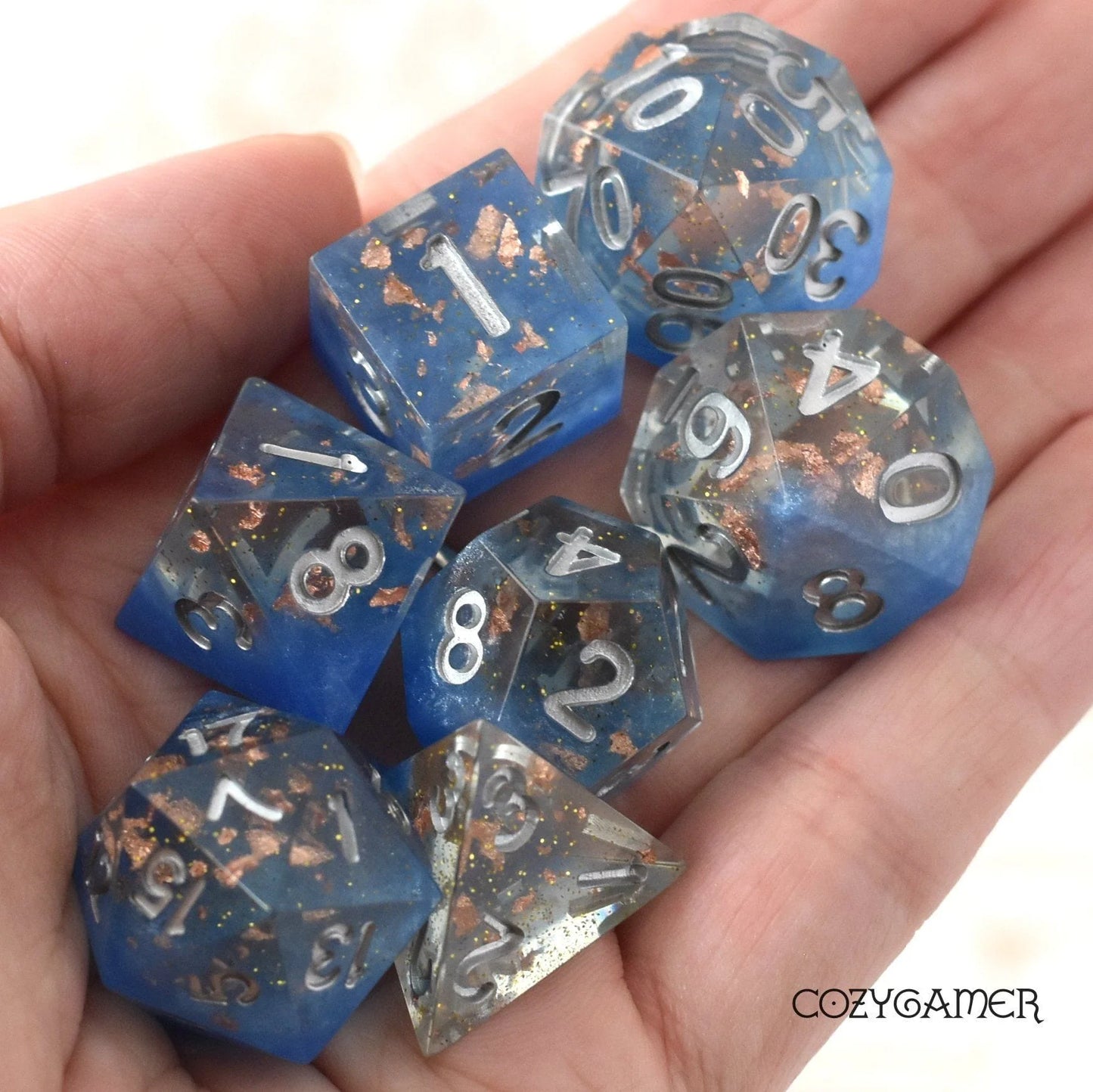 Cloud Palace – 7-Piece Sharp Edge Dice Set